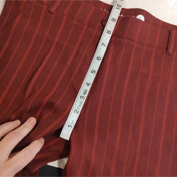 Betabrand Classic Yoga Ponte Knit Dress Pants in Star Sherry Size Large Petite - Picture 7 of 7